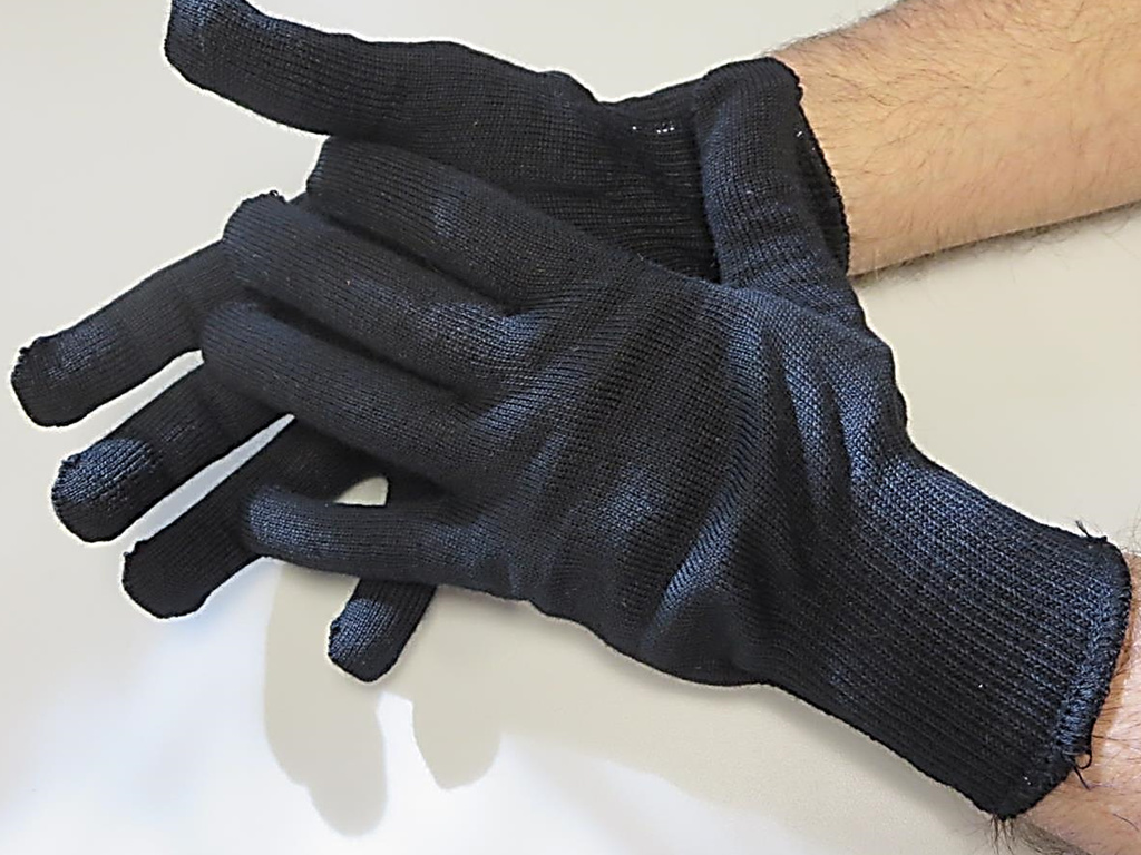 Superior Glove® Sure Knit™ S13MW Black Merino Wool Liner Gloves